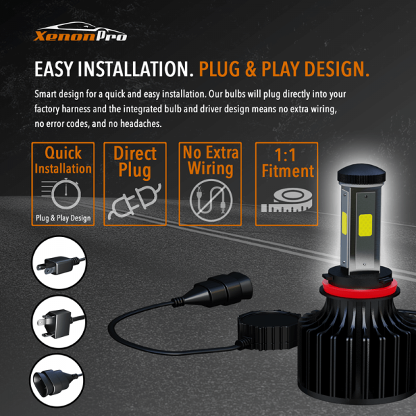 Easy Installation. Plug & Play Design - XenonPro