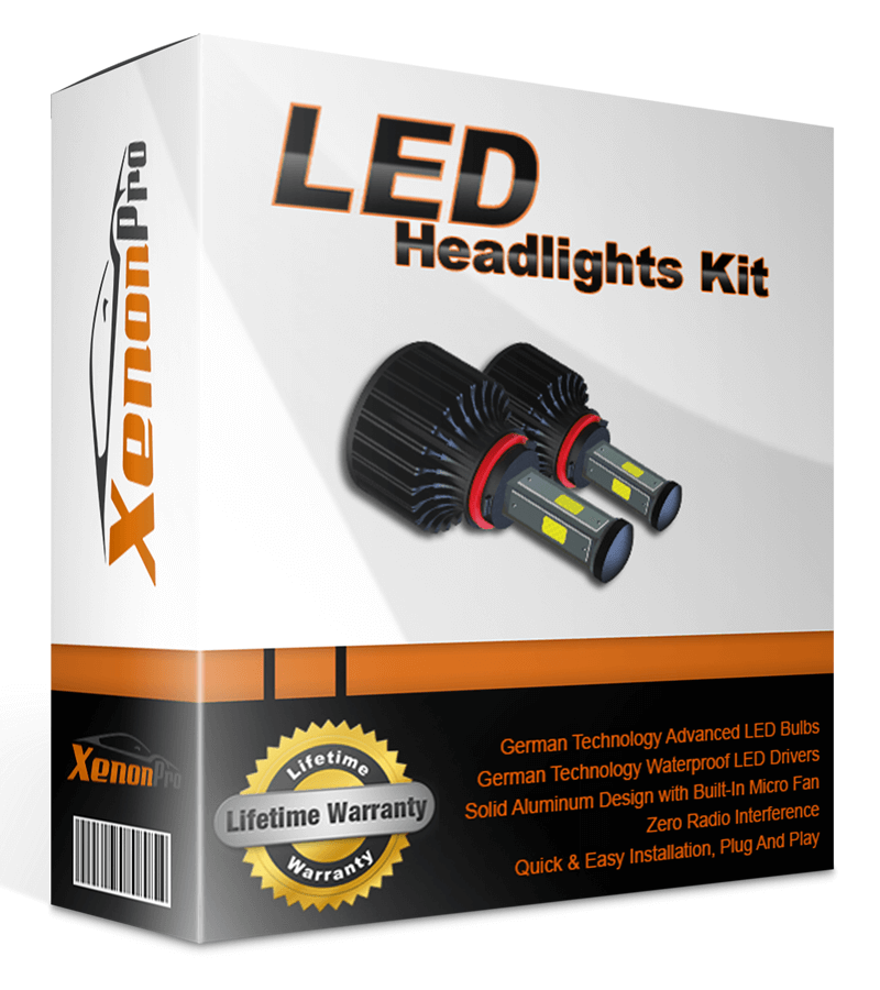Pair H11 H8 H9 LED Headlight Bulbs Kits LOW Beam Super Bright Amber Fog Light US